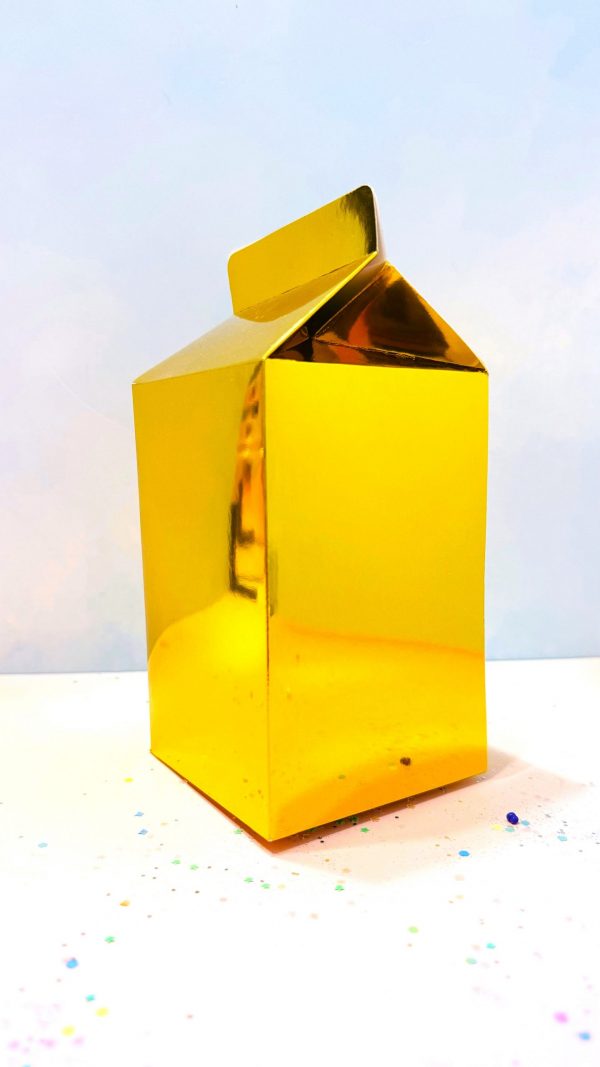 Empaque Milk Box Metalica