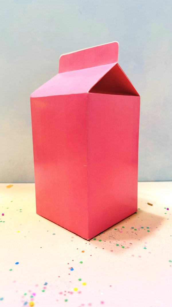 Empaque Milk Box Cartulina Compra minima 10 piezas