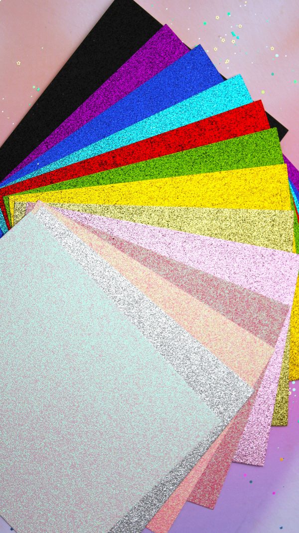 Cartulina Glitter Paquete 10 piezas