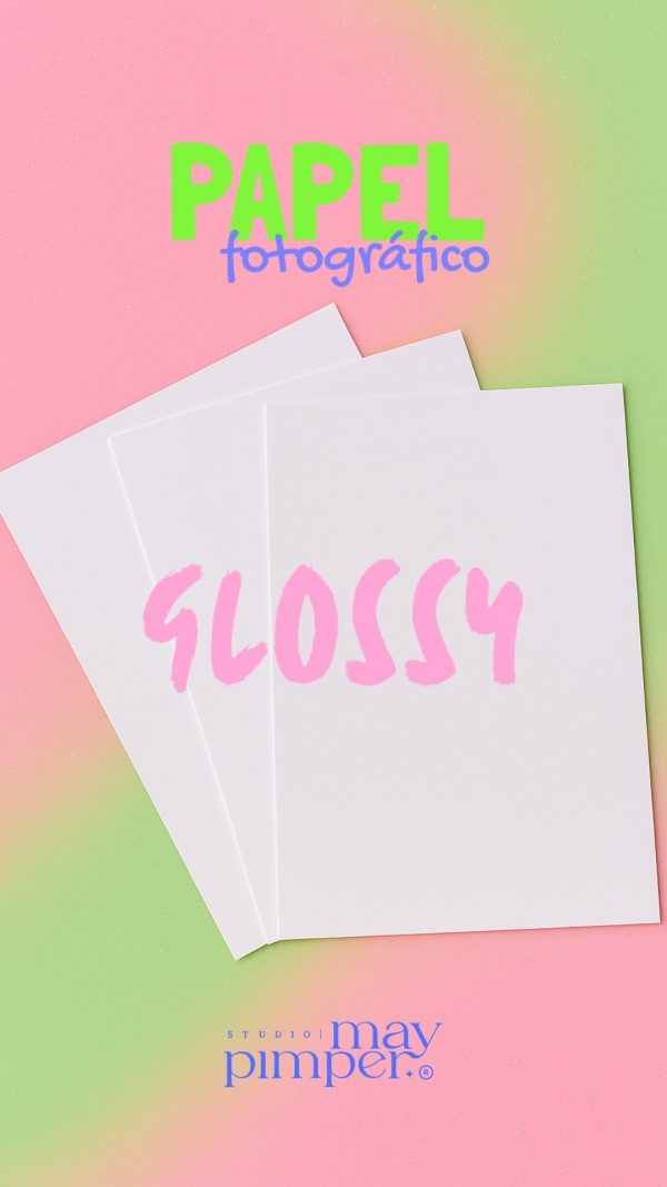 Papel Fotográfico Glossy 115 gr. Tamaño Carta 100 hojas