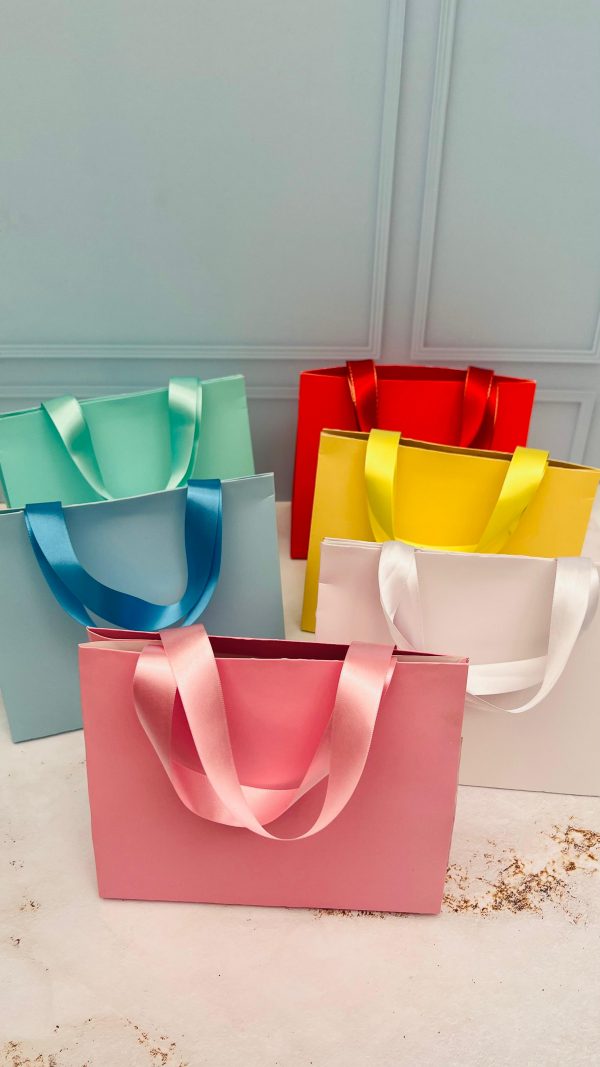Empaque Boutique Bag Recta Cartulina Compra minima 10 piezas